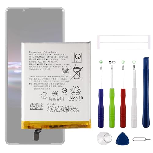 Swark SNYSBQ3 Batterie de rechange 4380 mAh compatible avec Sony Xperia Pro-I avec outils