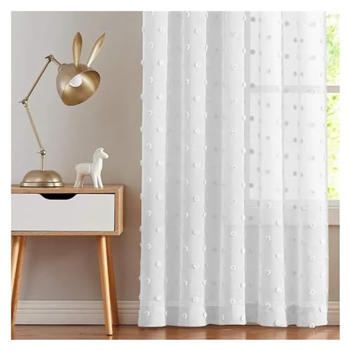 Rideaux occultants transparents contre le vis-à-vis de la chambre à coucher