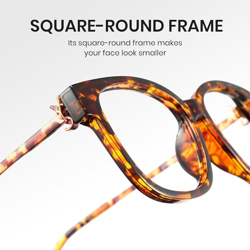 Image of Cyxus Wellington Eyeglasses for Women Men with Blue Light Blocking UV Protection Stylish Eyewear 8234