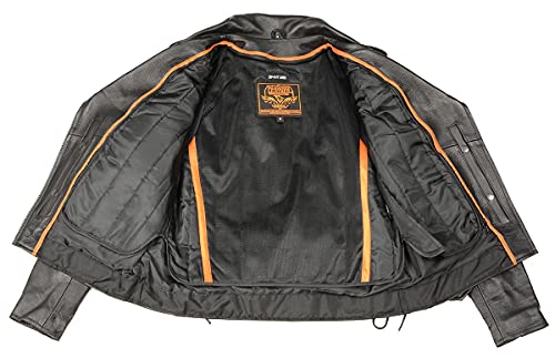 Image of Milwaukee Leather Women's Classic Premium Leather Motorcycle MC Style Riding Jacket