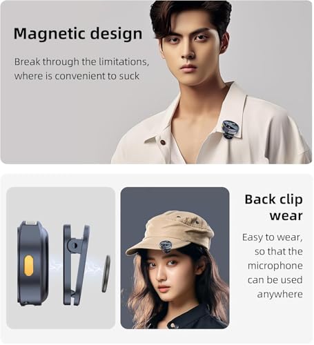Image of SOOPII Wireless Lavalier Microphone,Clip-On Lapel Mic with Type-C Receiver | Plug & Play, 20m Range,Noise Cancellation,High Sensitivity,Clear Sound | Compatible with Mobile, Vlogging & Live Streaming