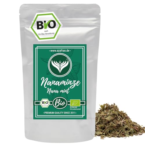Azafran BIO Nana Minze Tee lose, Spearmint Minztee, krause Nanaminze 250g