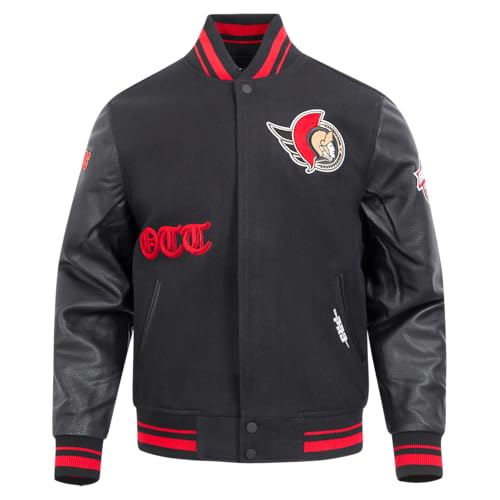 Image of Pro Standard Mens NHL Old English Varsity Jacket