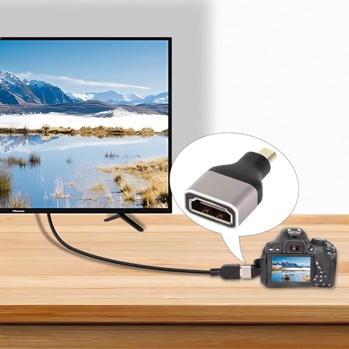 Image of HDMI 8K Extender, Micro HDMI 2.1 Version Male to HDMI 2.1 Version Female Extension Adapter Connector Converter Coupler, 8K@60Hz (Pack of 3)