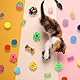 QUOZUO Katzenspielzeug Bälle, 60 Stück Katzenspielzeug Ball Maus katzenbälle, Katzen Spielzeug Frühling, Mäuse Spielzeug für Katzen Kitten