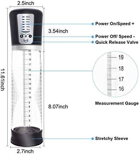 WFJNB Masturbatie-Seksspeeltjes Voor Mannen, Automatische Penisvacuümpomp Met 5 Drukinstellingen, Elektrische… - Afbeelding 6