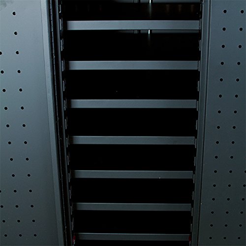 Image of Learniture Structure Series 24-Device Tablet Assembled Charging Cart - Black (LNT-NOR1007BK-SO)