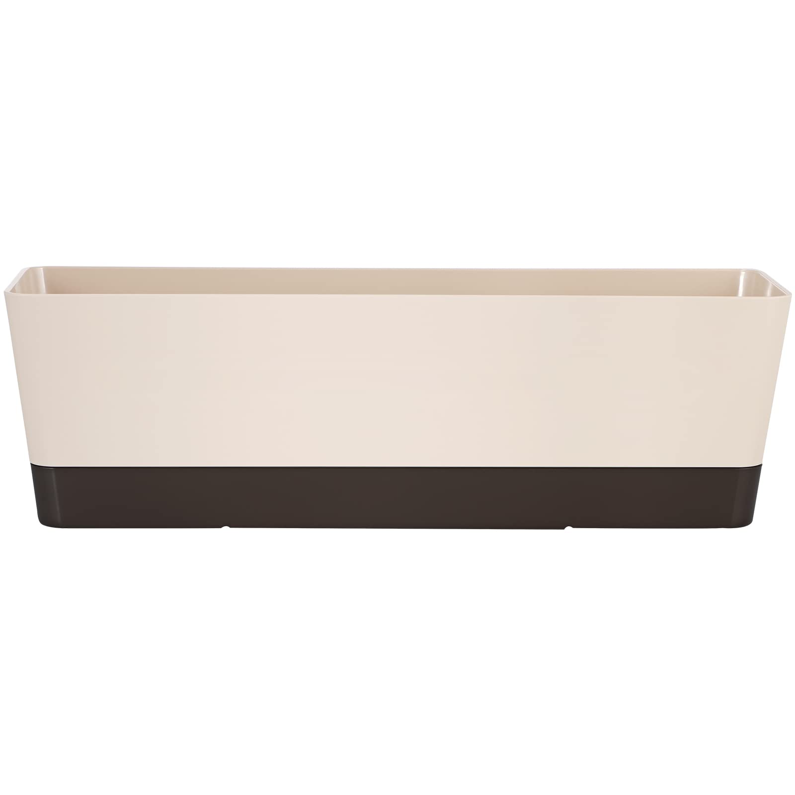 Skelang - Maceta rectangular de plástico, 42,5 cm, maceta rectangular para plantas suculentas, flores, violetas africanas, lote de 3