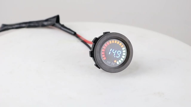 TESTEUR DE BATTERIE Auto Voltmètre Voiture Camion Caravane 12V/24V