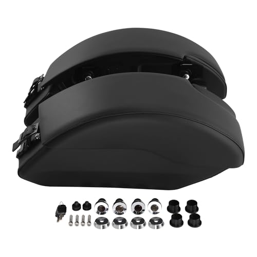 Alforja de cuero PU para motocicleta Indian Scout 2015-2024, Sixty 2016-2024 y ABS 2019-2020, color negro, capacidad 1.5 L miniatura 6