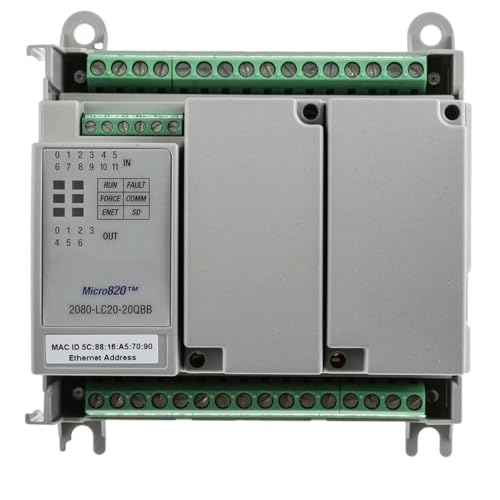 LRJJPCB 1 pc New PLC Module 2080-LC20-20QBB Micro820 20 I/O ENet/IP Module Factory Sealed