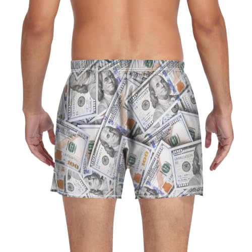 Image of Men's Boxer Shorts Cotton Loose Underwear with Button Fly