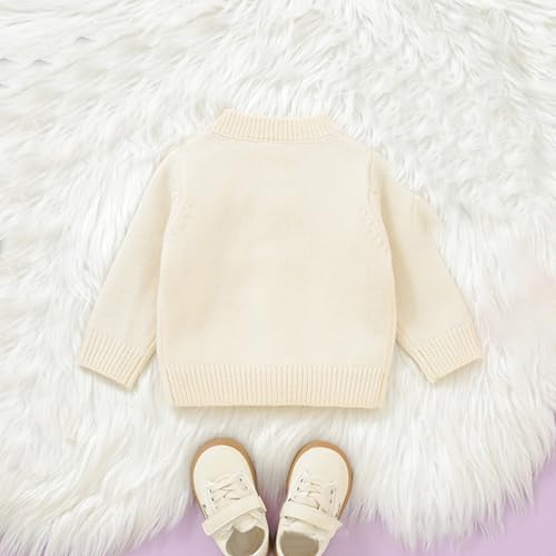 Baby Girls Knit Cardigan for Halloween Pumpkin Embroidery Cowl Neck Sweater Long Sleeve Button Cardigan for Boy2