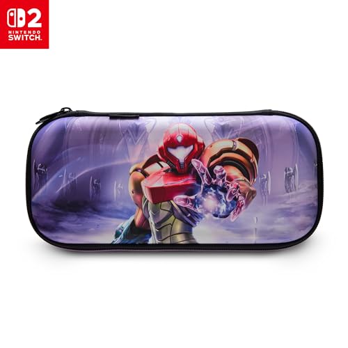 Image of PowerA Slim Case for Nintendo Switch 2 - Metroid Prime 4: Beyond, Officially Licensed, Protective Case, Holds 10 Game Cards, Padded Screen Protector, Built-in Play Stand