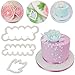 Sakolla Set of 3 The Easiest Peony Rose Cookie Cutter CupCake Decorating Gumpaste Flowers Fondant Mould