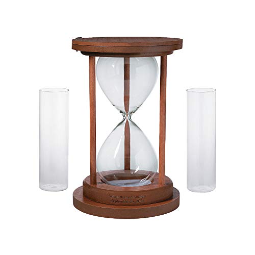 Fun Express Personalized Unity Sand Ceremony Hourglass Set - White