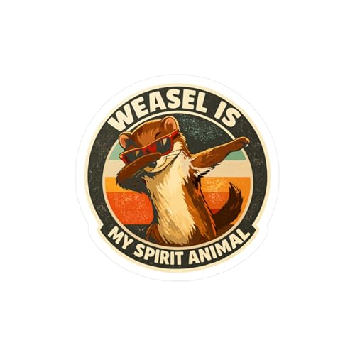 Vintage Dabbing Weasel Sticker