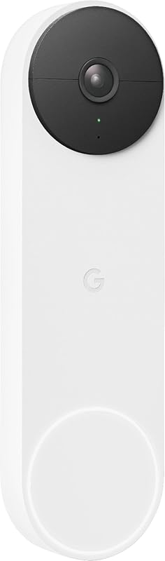Nest Doorbell (Battery) Wireless Doorbell Camera - Video Doorbell - Snow