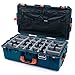 Blue & Orange Pelican 1615 air case with grey CVPKG dividers & combo lid pouch.