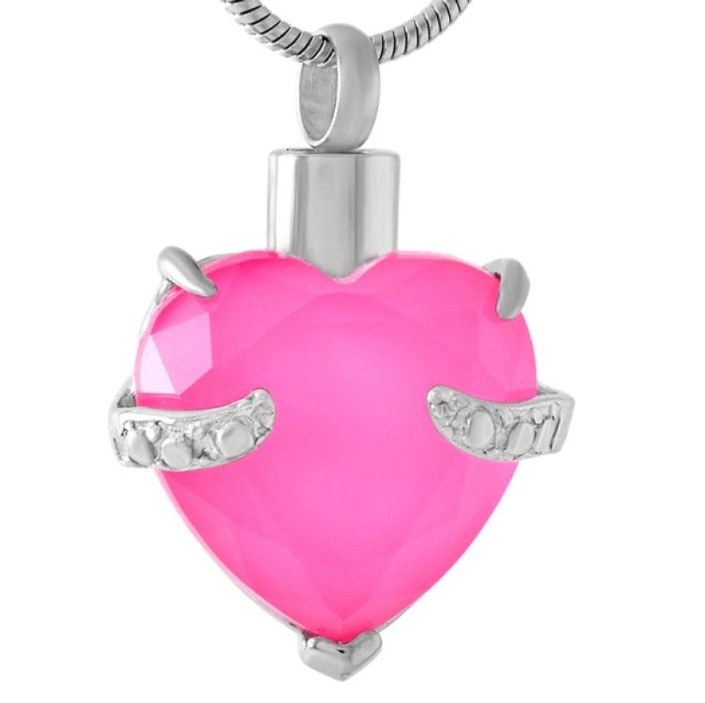 Pendentif Urne Cendres en Coeur : Un Bijou Commémoratif Élégant