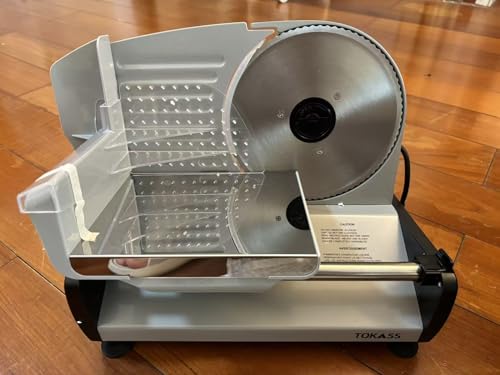 Elektrischer Allesschneider Edelstahl-200Watt-Verstellbare...