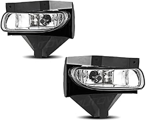 AUTOWIKI Fog Lights Assembly For 1999-2004 Ford Mustang (except Cobra) With Clear Lens 2PCS OEM Fog Lamps Replacement