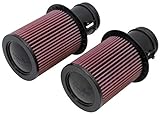 K&N High-Flow Original Lifetime Engine Air Filter: Increase Power & Acceleration, Washable,