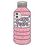 MME Case for iPhone X, iPhone Xs 5.8'' Case Boys Tears Phone Case Cute 3D Cartoon Soft Silicone Funny Pretty Shockproof Cover for Girls Kids Woman, Pink