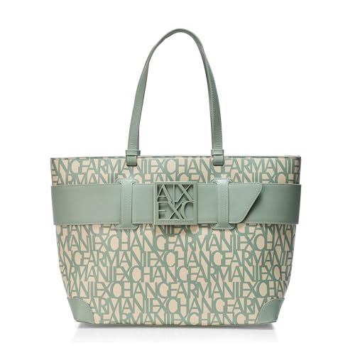 Bolso Armani Exchange Susie Monogram Mediano con cremallera miniatura 1