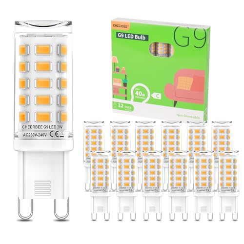 Ampoule G9 LED 3W blanc chaud 2700K non dimmable classe C lot de 12