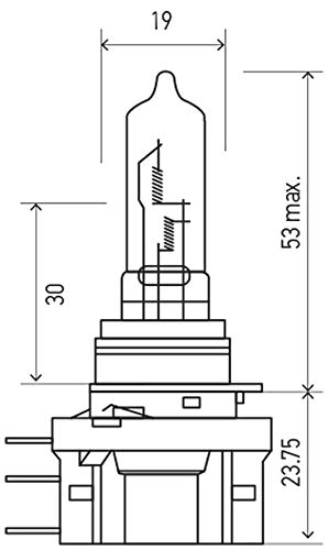 Hella H15 Bulb H15 12V 15/55W Pgj23T-1 #TOP3