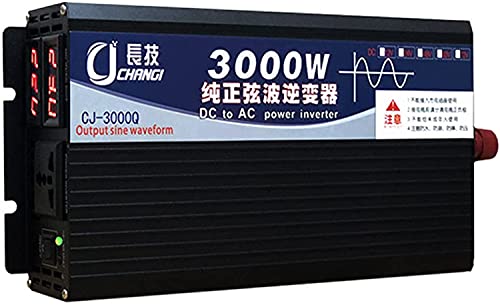 Convertisseur 12V 220V Pur Sinus 3000W avec écran LCD pour voiture