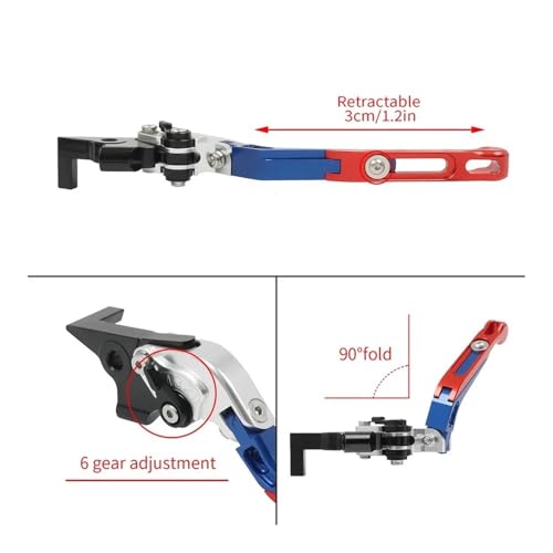 Levier de frein moto réglable embrayage extensible pliable Suzuki SV650