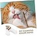 Milisten 6pcs Professional Dog Cat Tooth Finger Convenient Oral Care Cleaning Tool for Pets Gentle for Dogs and Cats Easy to Use and Store