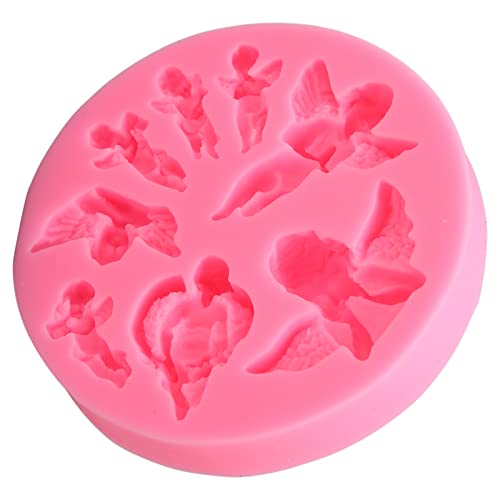 Molde de silicona en forma de ángel para decoración de pasteles miniatura 4