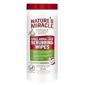 Nature’s Miracle Small Animal Cage Scrubbing Wipes 30Ct