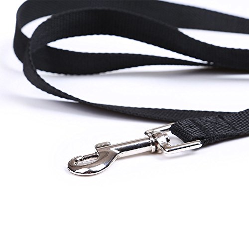Image of Dog Training Lead Long Rope Cotton Nylon Webbing Recall Obedience Line Leash for Pet 3M /20Ft (10.Feet, Black)