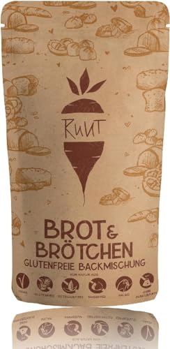 Ruut Mezcla de Harina sin Gluten a Base de Harina de Yuca - Sustituye el Trigo para Hacer Panes y Bollos sin Aditivos con Harina sin Gluten - Harina de Pan Paleo, Vegetariana, Duradera - 810 g