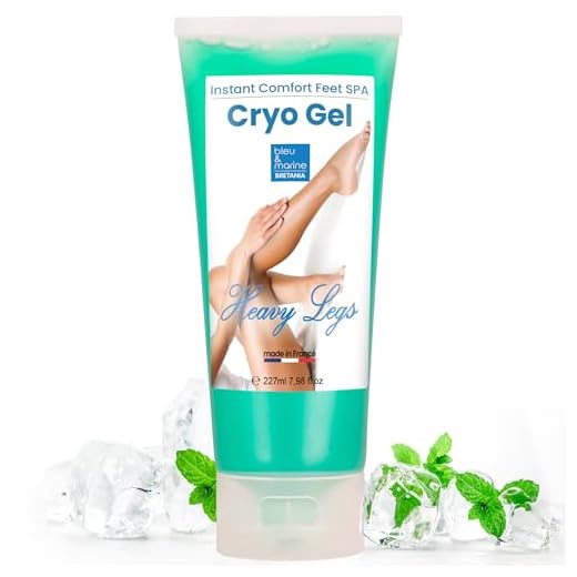 bleu&marine Bretania - Gel Frío Intenso | Alivio Piernas Cansadas y Deporte | Mejora Circulación | Efecto Refrescante | Ideal para Embarazo y Atletas, Claro, 227 ml