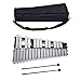 HUIOP Xylophone,Foldable 30 Note Glockenspiel Xylophone Wooden Frame Aluminum Bars Educational Percussion Musical Instrument Gift with Carrying Bag