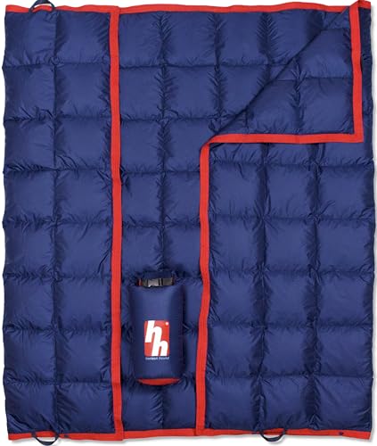 Horizon Hound Down Camping Blanket 650 Fill Power - Ultralight Backpacking Quilt (1lb 6oz) Warm & Water-Resistant 20D Nylon Shell for Outdoors, Camping, Hiking, Travel, & Stadium - Packable