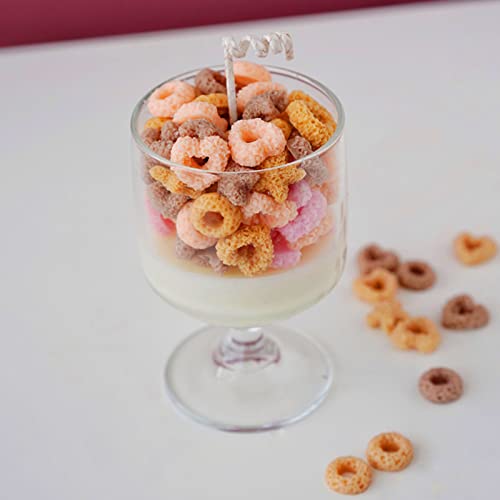 2 Pieces Silicone Candle Mold For Candle Making Cereal Candle Mold Star Heart Wax Rings Charm Candle Molds For Handmade Soap Candle Fondant Craft Making #TOP4