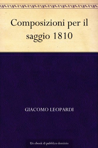 Composizioni per il saggio 1810 Composizioni per il saggio 1810