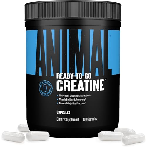 ANIMAL Creatine Kapseln – Creatine Monohydrate Supplement für Muskelkraft, Ausdauer & Regeneration – Energie im Training & Alltag… – Ansicht 1