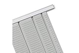 Diseño moderno Nobo Bandas de fichas T, metal ranuras 54 Indice 2 - planning board accessories (metal ranuras 54 Indice 2, T-Card, Gris, Metal)