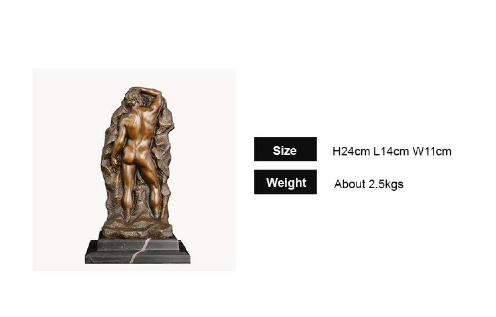 ブロンズ　像　男性　アート　置物　飾物　オブジェ　アンティーク Amazon.co.jp: 彫刻 ブロンズヌードマン像彫刻男性置物装飾