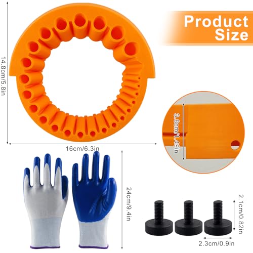 Universal Bohrerschleifgerät Set Mit Handschuhe Bohrerschärfgerät Bohrer Schleifen Vorrichtung 2 Bis 13 mm Bohrer Zum Schleifen 125 mm Für Heimwerker & Profis
