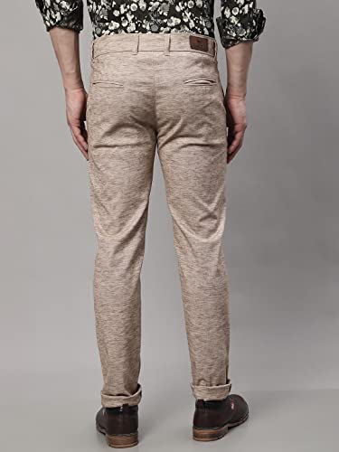 Image of Majestic Man Men's Slim Fit Mid Rise Casual Comfortable Trousers