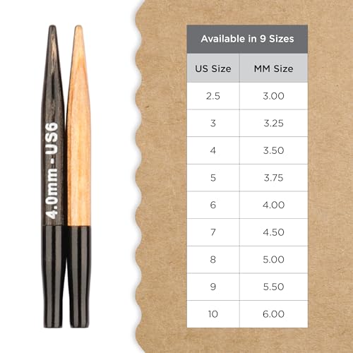 Image of Knitter's Pride Day & Nite Mini Interchangeable Circular Needles 2 inch inch (5cm) - US Size 6 (4mm)