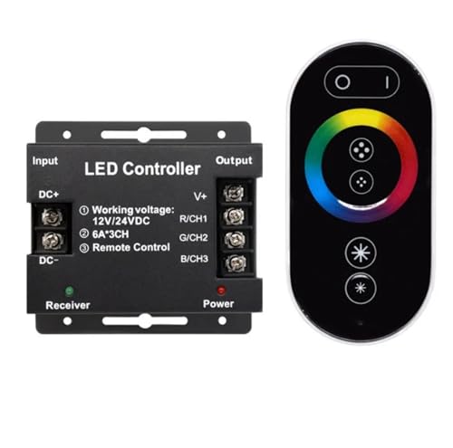 Contrôleur LED tactile pour personnaliser l'ambiance lumineuse du salon et de la cuisine